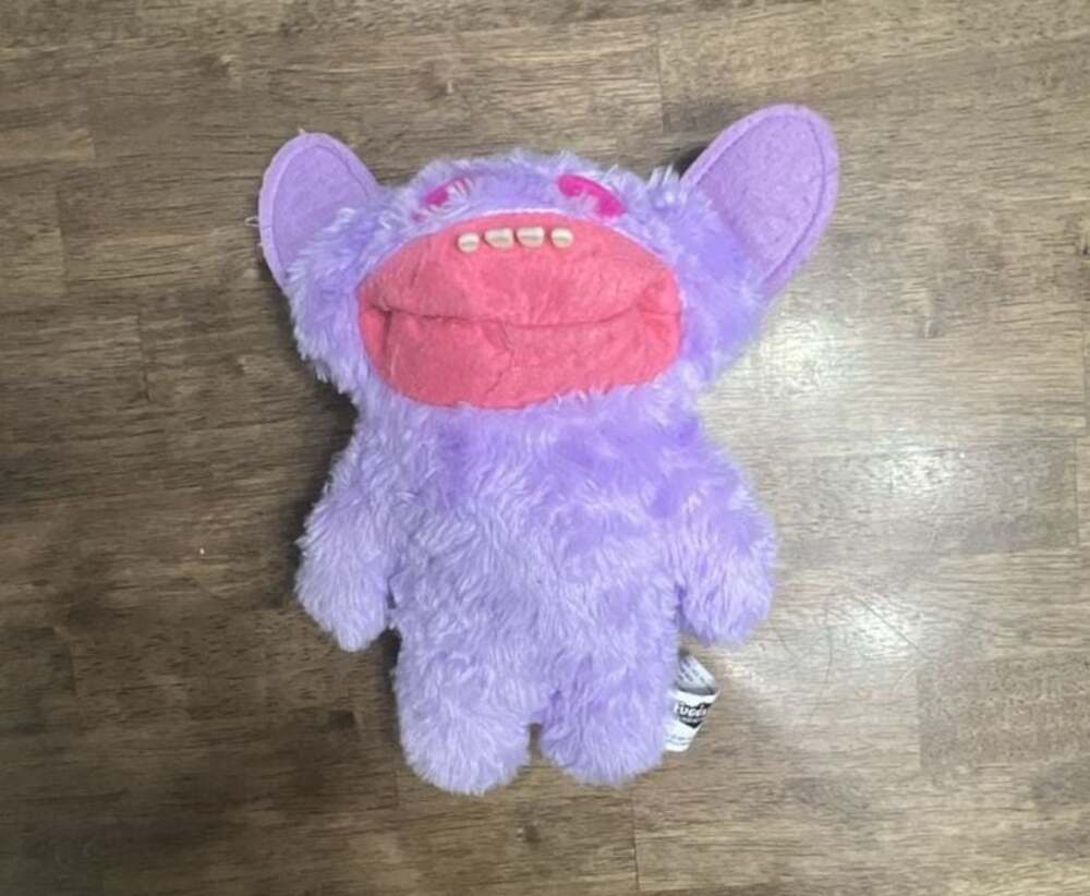 Fuggler Funny Ugly Monster Budgie Grin Grin Purple Plush Spin Master